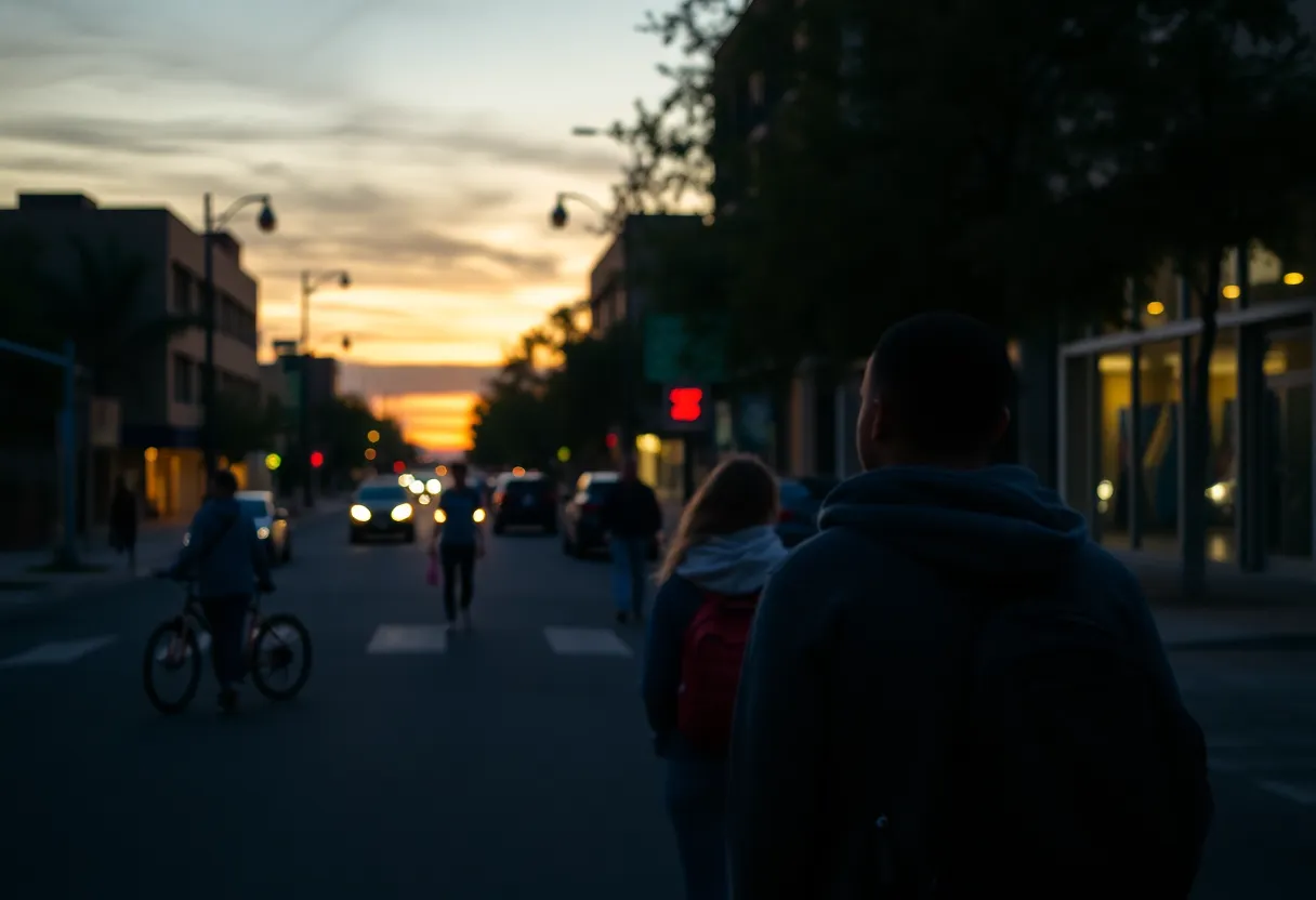 Illustration depicting the aftermath of a shooting incident in Phoenix