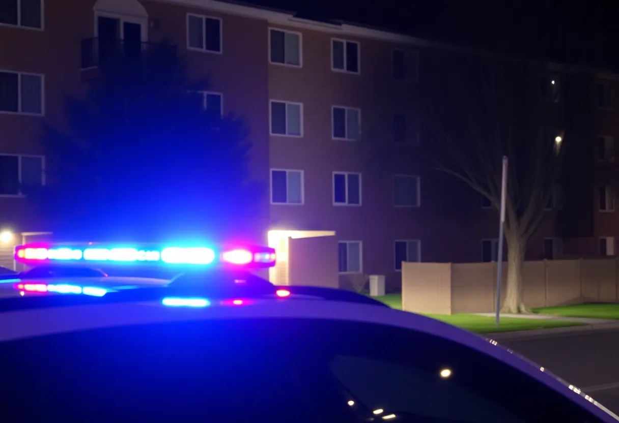 Emergency response by police at an apartment complex in Phoenix