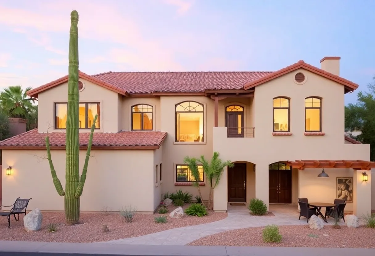 Different home renovation styles in Phoenix including Ranch and Spanish Colonial Revival.