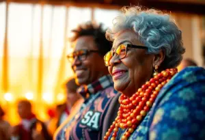 Artistic tribute to community service and education