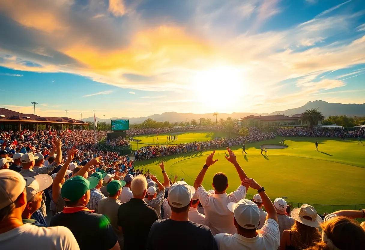 Golf fans enjoying the 2026 WM Phoenix Open at TPC Scottsdale