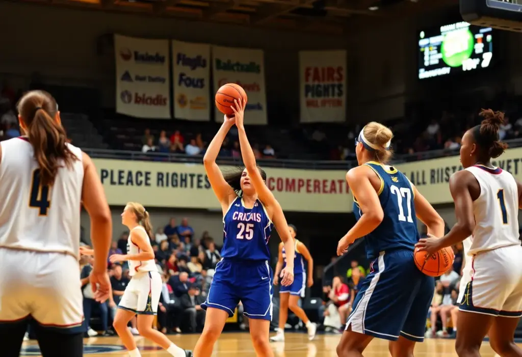 WNBA players advocating for fair wages during a game.