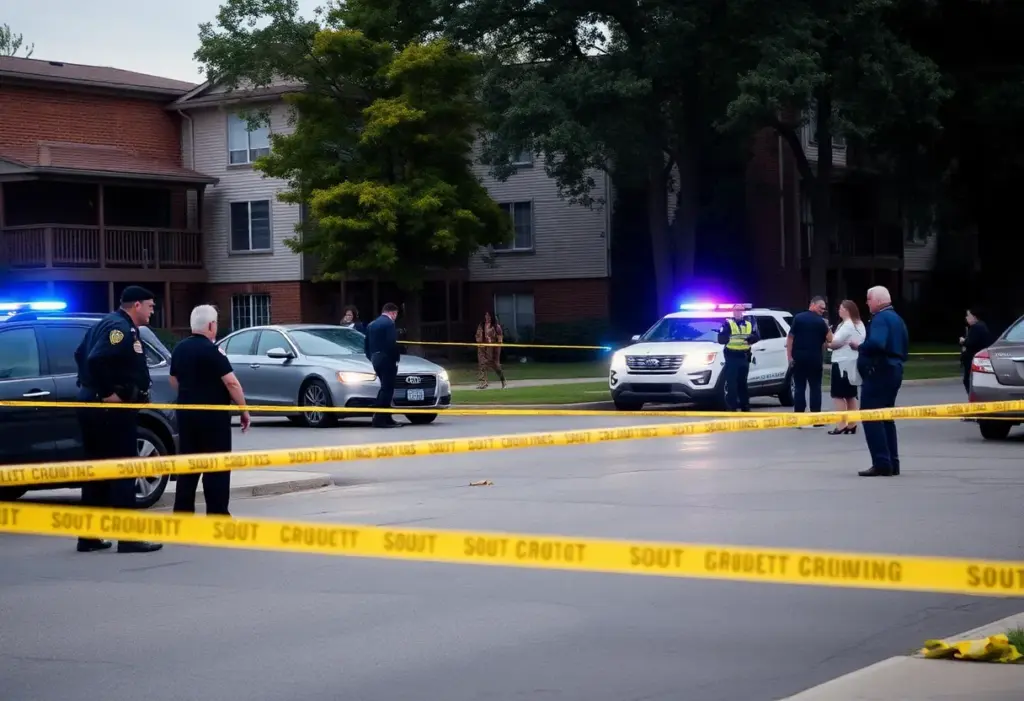 Scene of a shooting incident at the Array South Mountain apartments in Ahwatukee