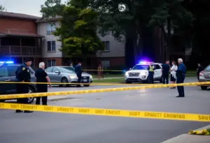 Scene of a shooting incident at the Array South Mountain apartments in Ahwatukee