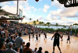 Arizona State basketball team competing in the Maui Invitational