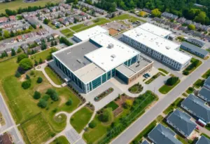 Aerial view of Axon Headquarters development in Scottsdale