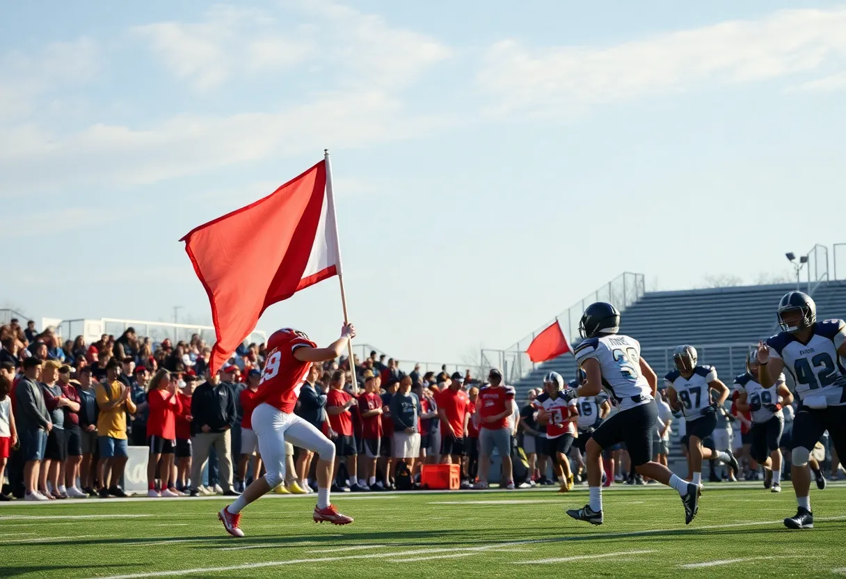 Campo Verde flag football team celebrating their championship victory.