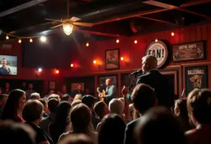 Emerging country artist performing at a bar venue