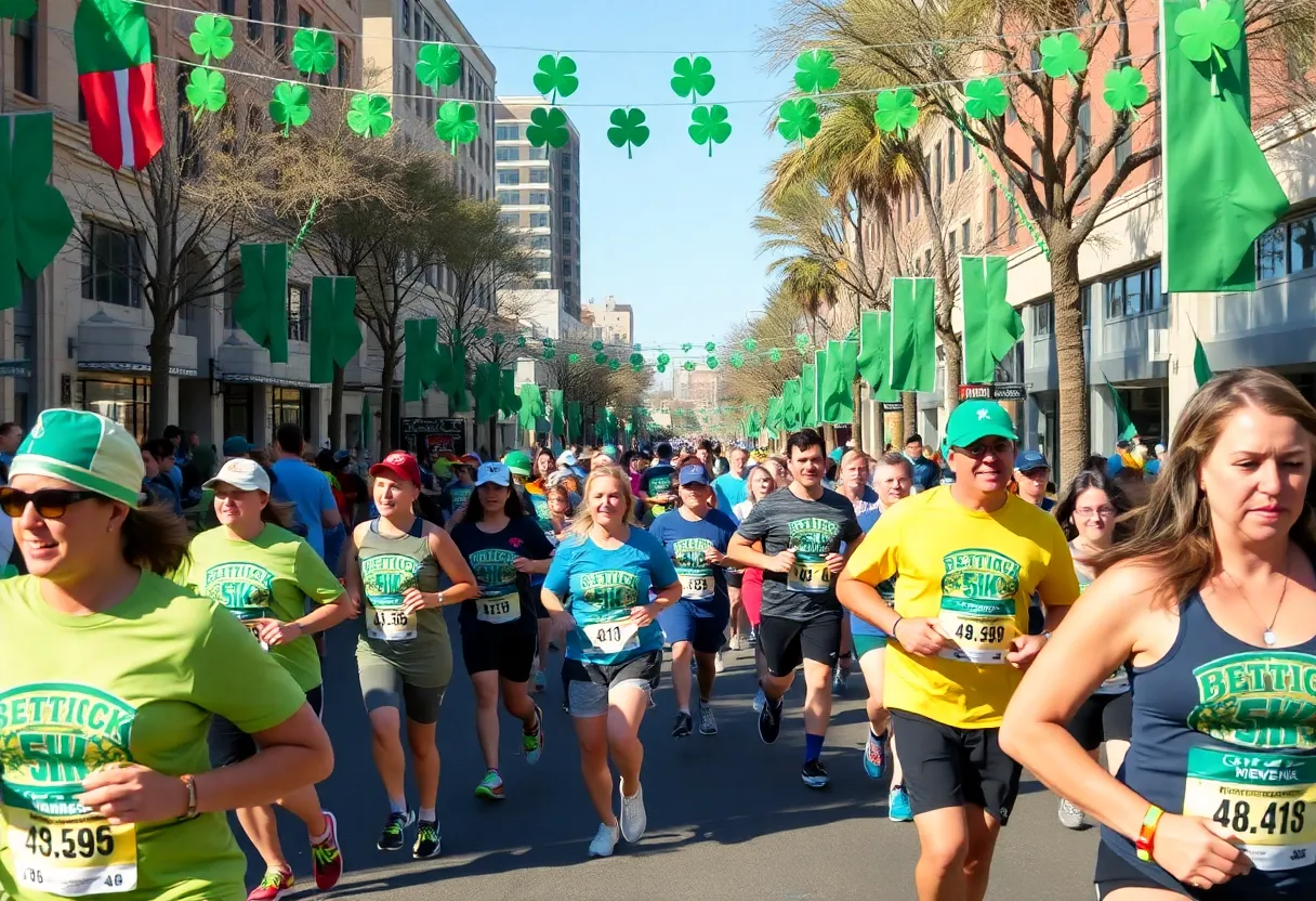 Runners at the Desert Leprechaun 5K in Tucson