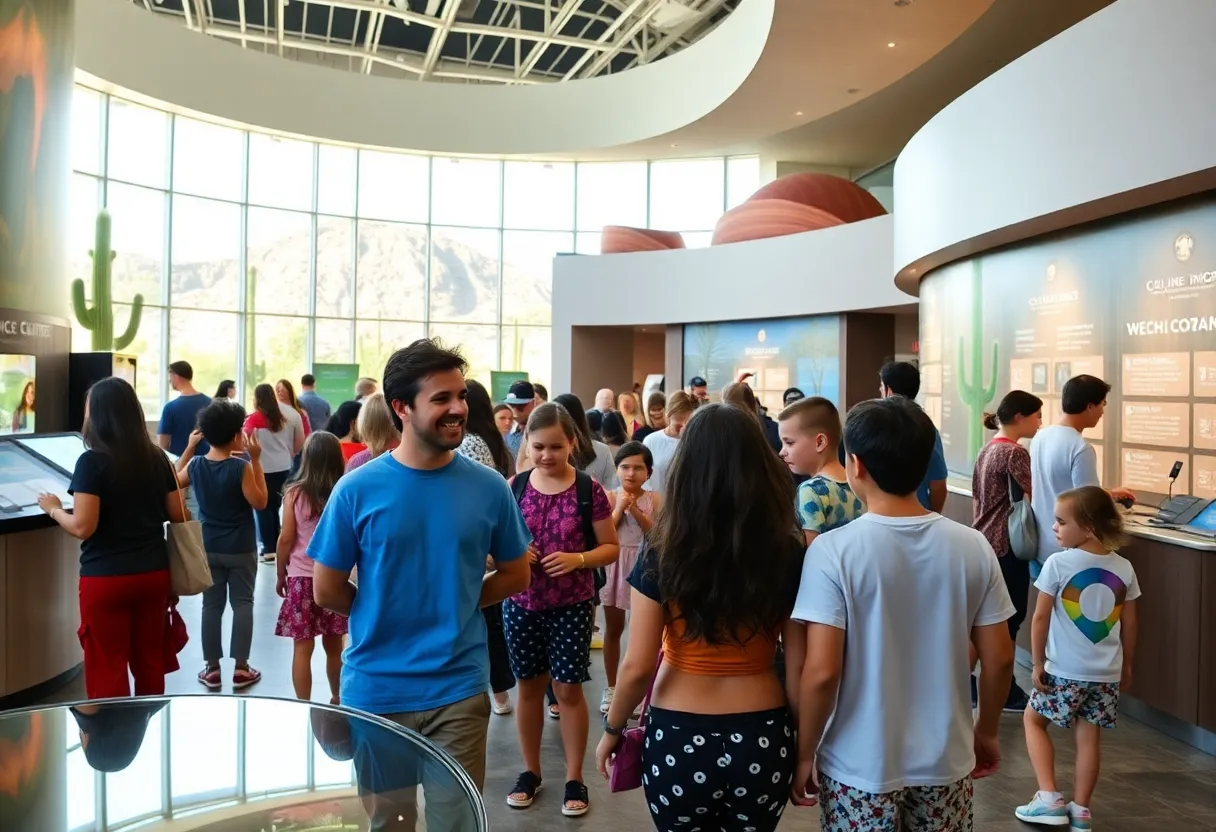 Families celebrating 50th anniversary at Flandrau Science Center