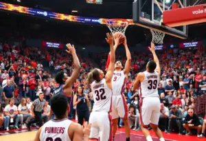 Grand Canyon University men's basketball game in action