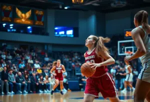 GCU women's basketball team playing at the Hoopfest Challenge