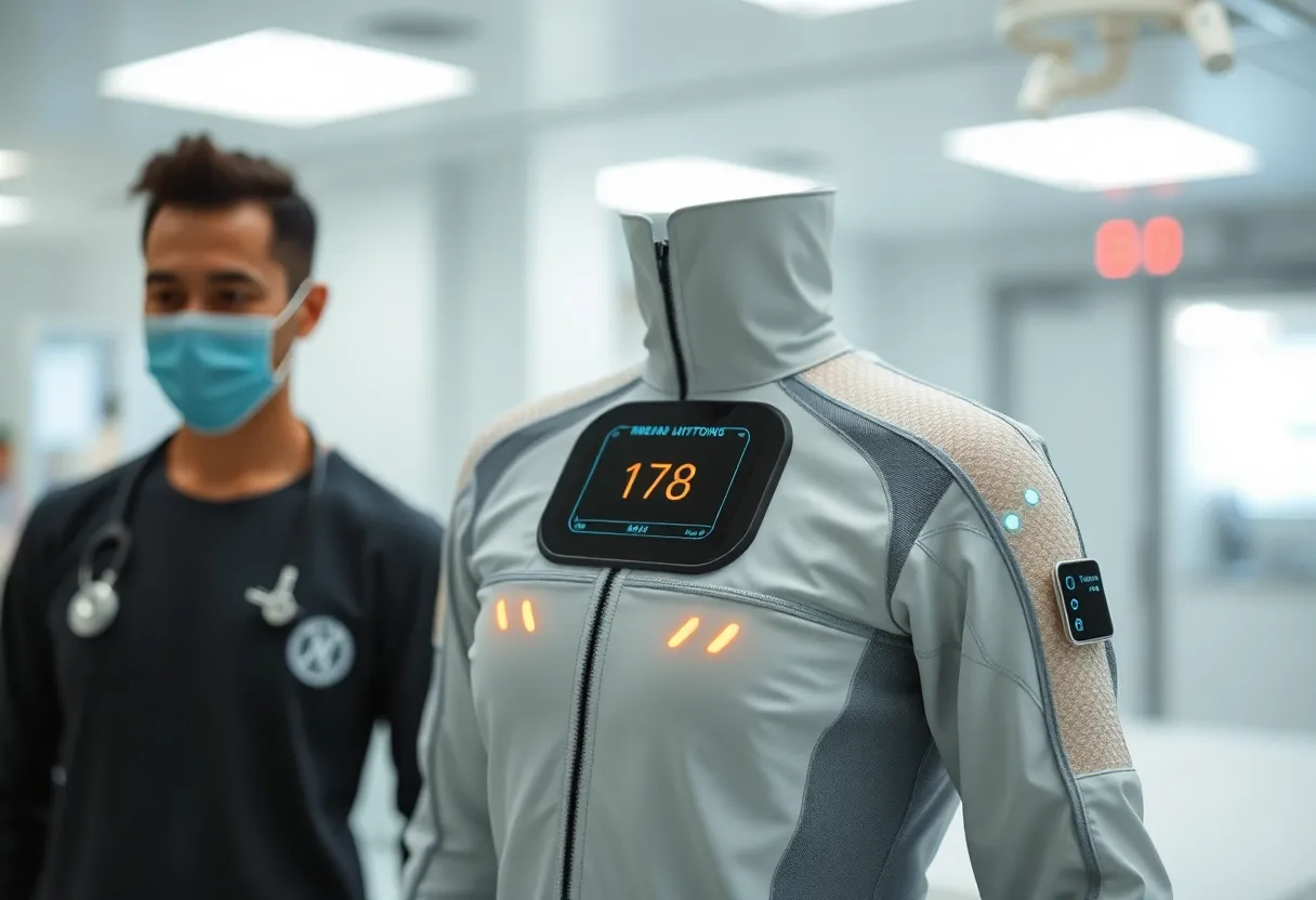Hexoskin Medical System garment for patient monitoring