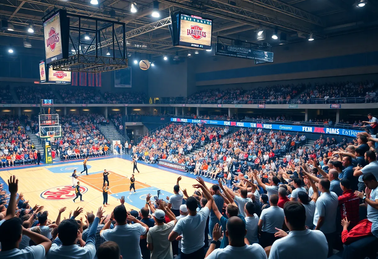 IU Indianapolis Jaguars competing against Grand Canyon Lopes in basketball