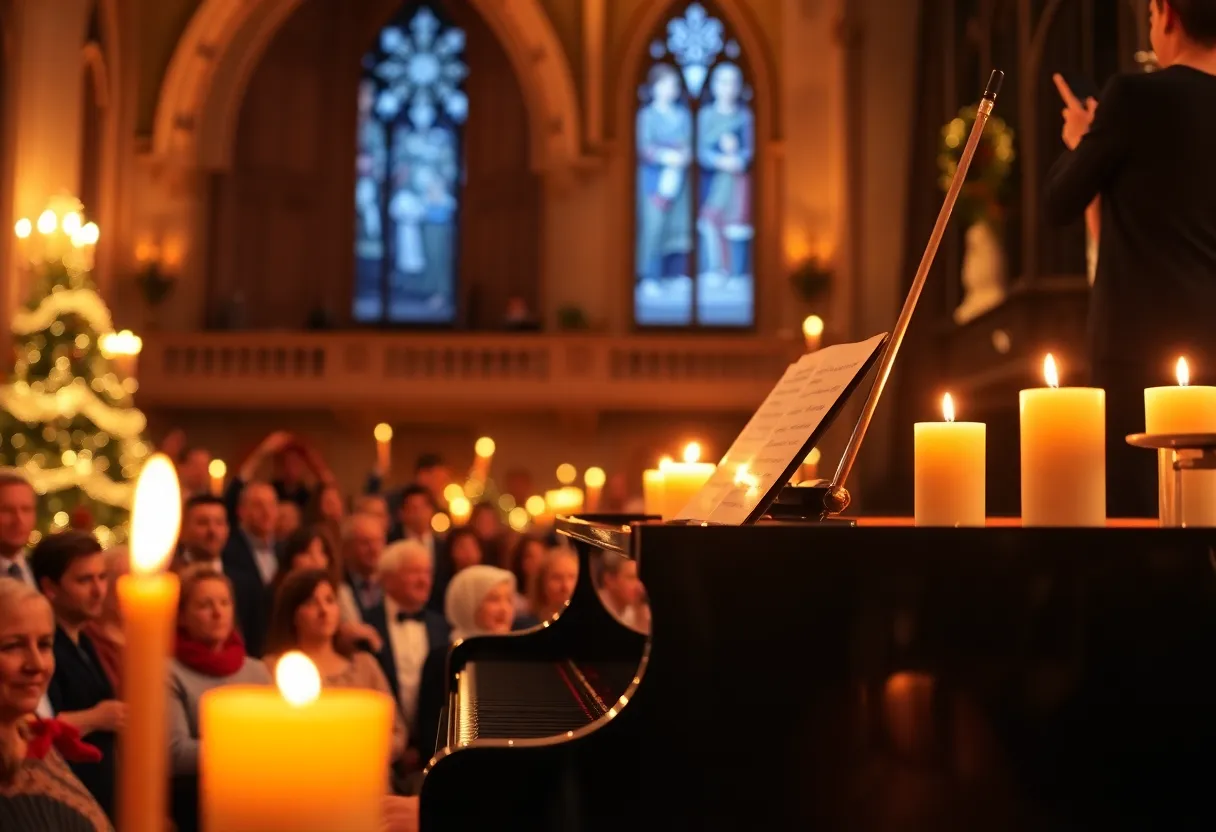 Festive atmosphere at Jim Brickman's Christmas concert