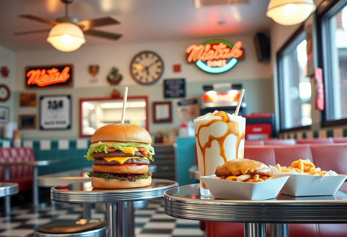 Image of Johnny Rockets diner in Tempe with retro ambiance