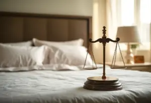 Symbolic representation of justice for the murder case of Elena Lasswell.