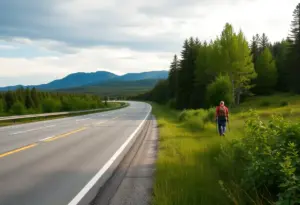 Landscape near Highway 60 related to the Emily Pike case.