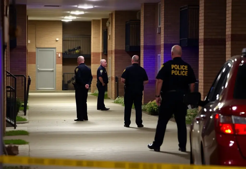 Emergency response at the scene of a domestic violence incident in Mesa.