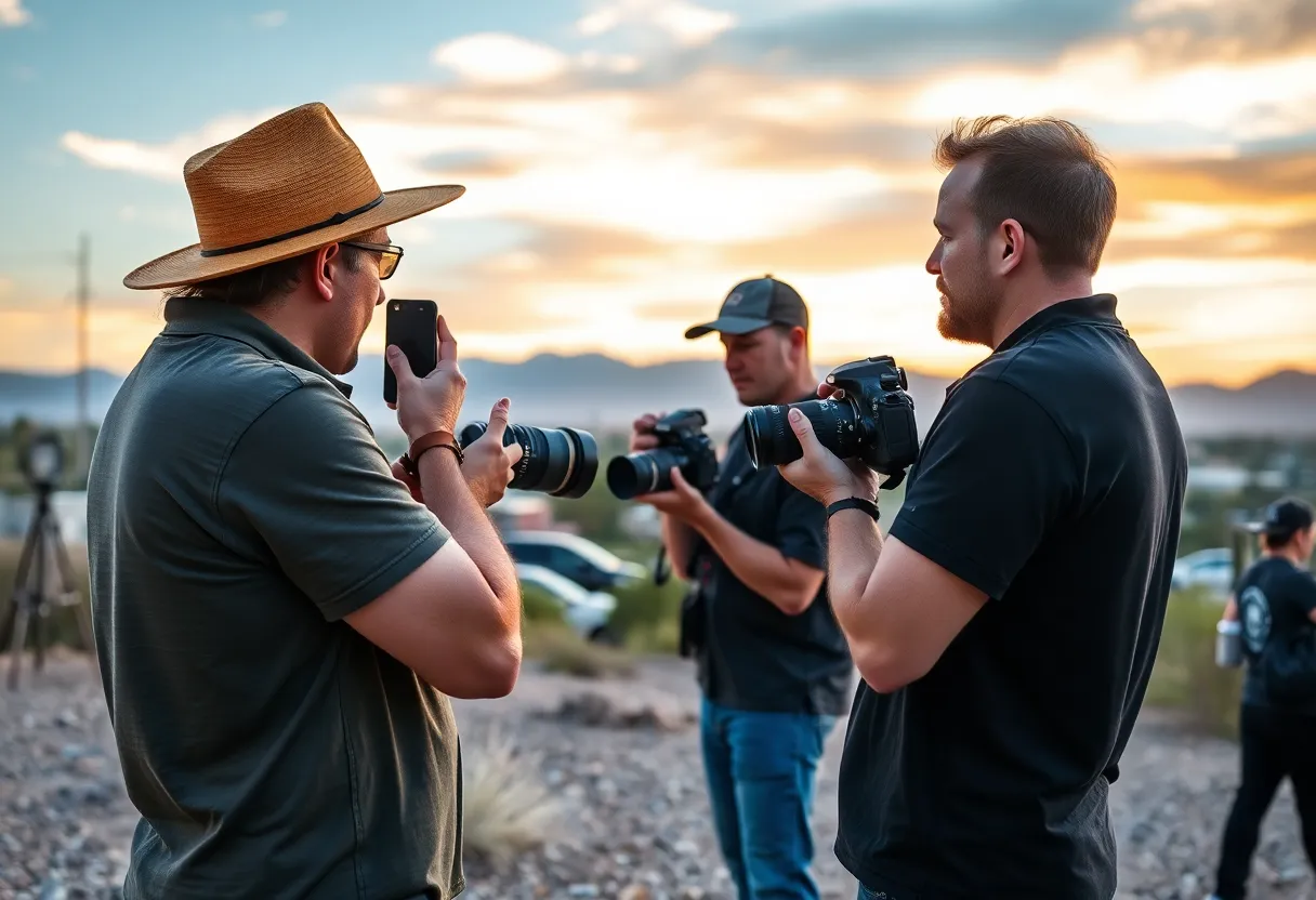 Photographers participating in a Nikon photography workshop in Phoenix