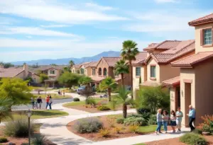 Welcoming neighborhood in Phoenix, AZ ideal for first-time homebuyers.
