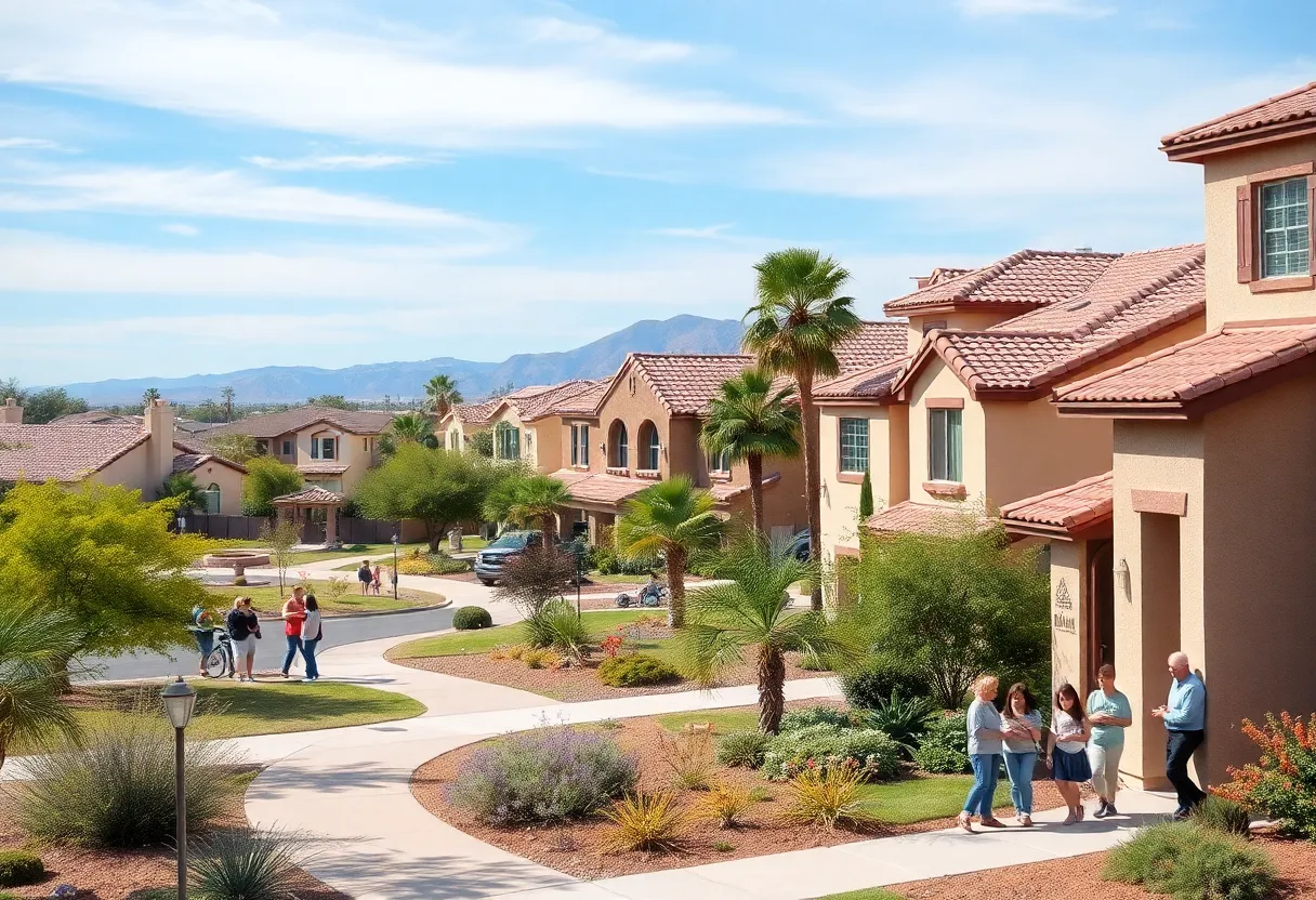Welcoming neighborhood in Phoenix, AZ ideal for first-time homebuyers.