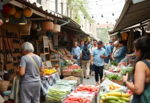 Community members shopping at local markets on Small Business Saturday in Phoenix