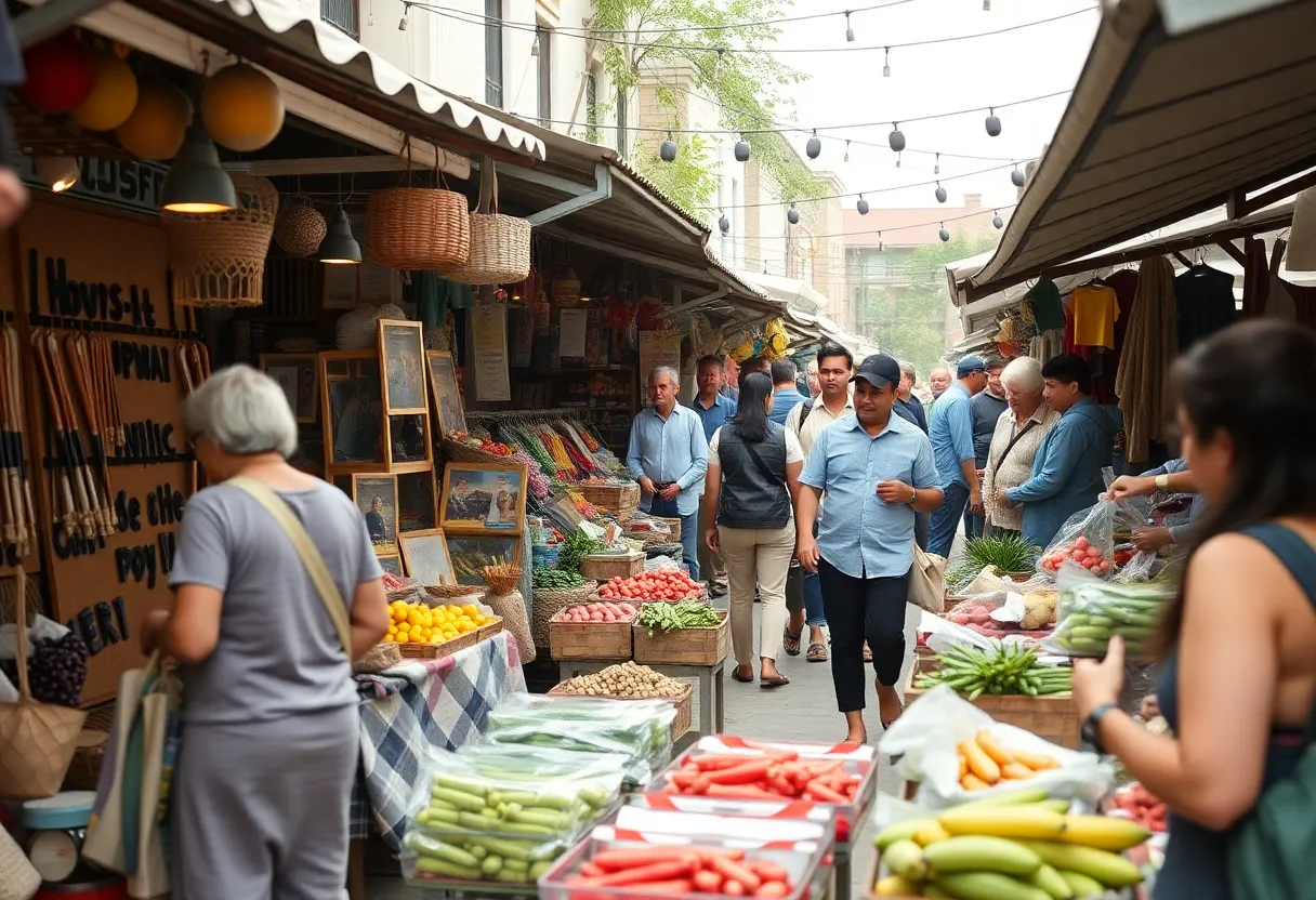 Community members shopping at local markets on Small Business Saturday in Phoenix
