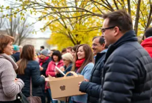 Community members participating in year-round giving initiatives in Phoenix.