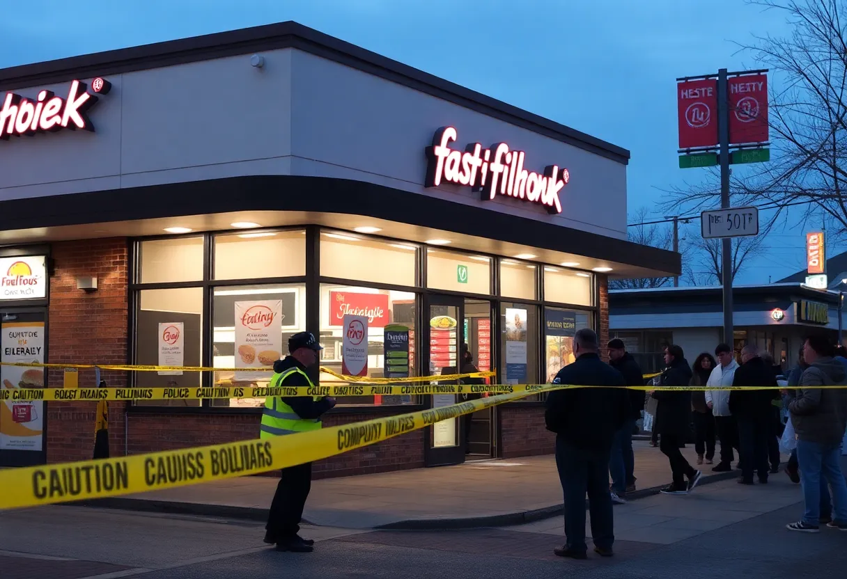 Police investigating an armed robbery at an Arby's restaurant in Phoenix.