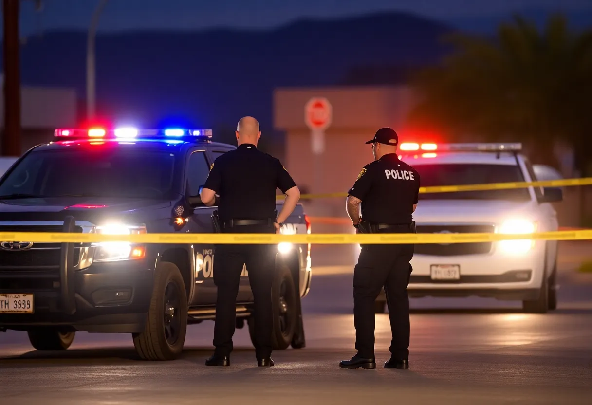 Law enforcement officers responding to an ambush shooting in Prescott Valley