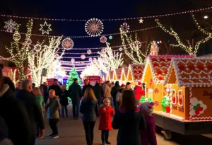 Families enjoying holiday events in Prescott Valley