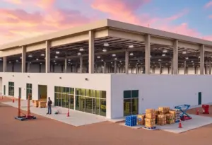 Construction site of Pure-Logic Industries headquarters in Chandler
