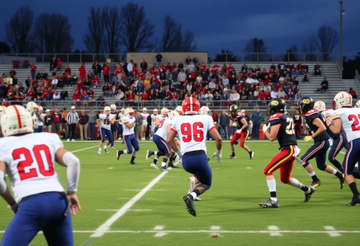 High school football game between Salpointe Catholic and Casteel