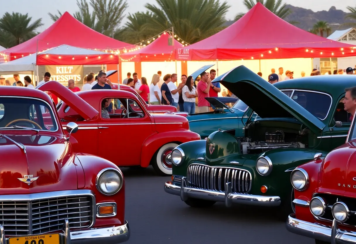 Classic car show and music festival in Scottsdale