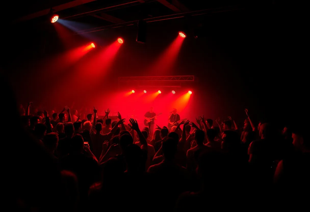 Seahaven band performing live at an anniversary concert