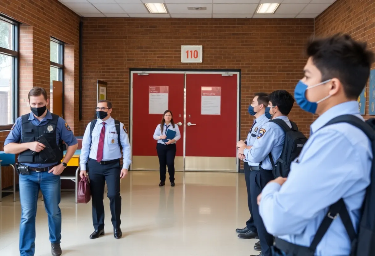 Enhanced security protocols at Orangewood Elementary School