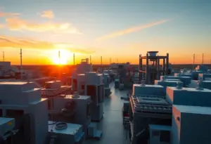 Exterior view of the TSMC semiconductor manufacturing complex in Phoenix, Arizona