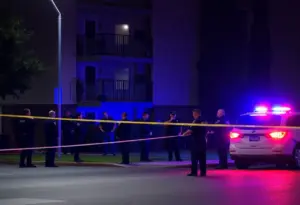 Police investigation at the Allegro Apartments in Ahwatukee.