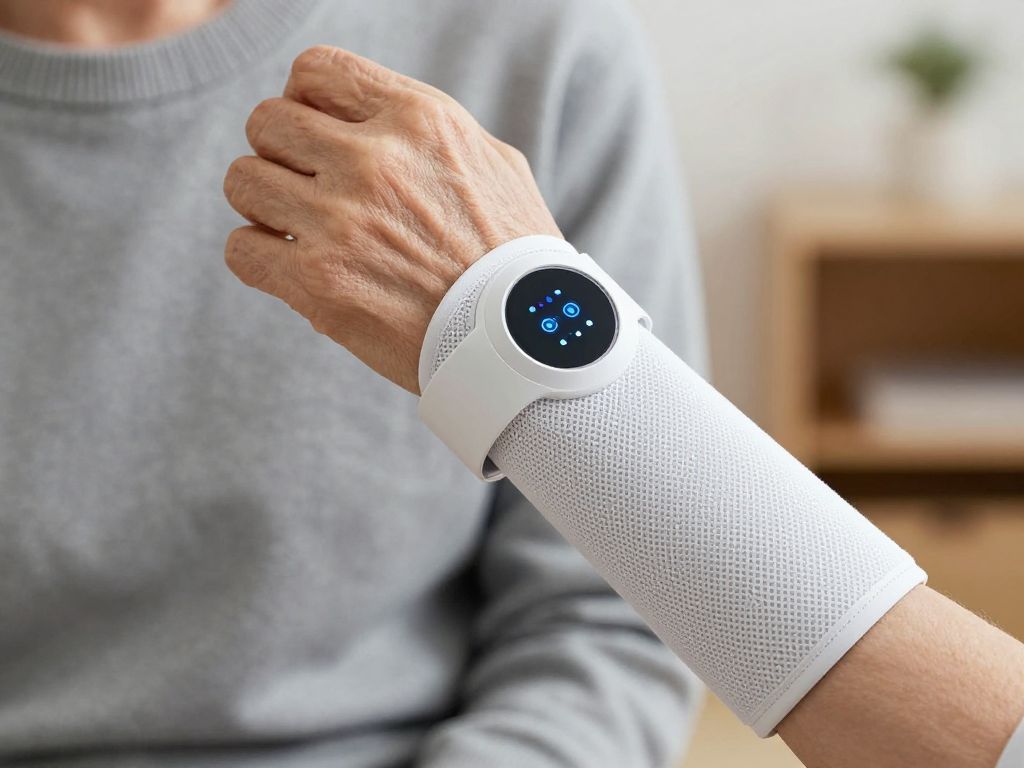 AI-powered wearable device designed for elderly frailty detection