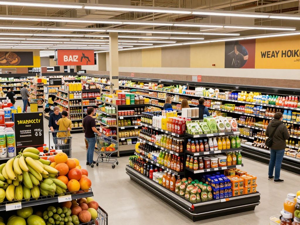 Aldi grocery store in Phoenix with customers shopping.