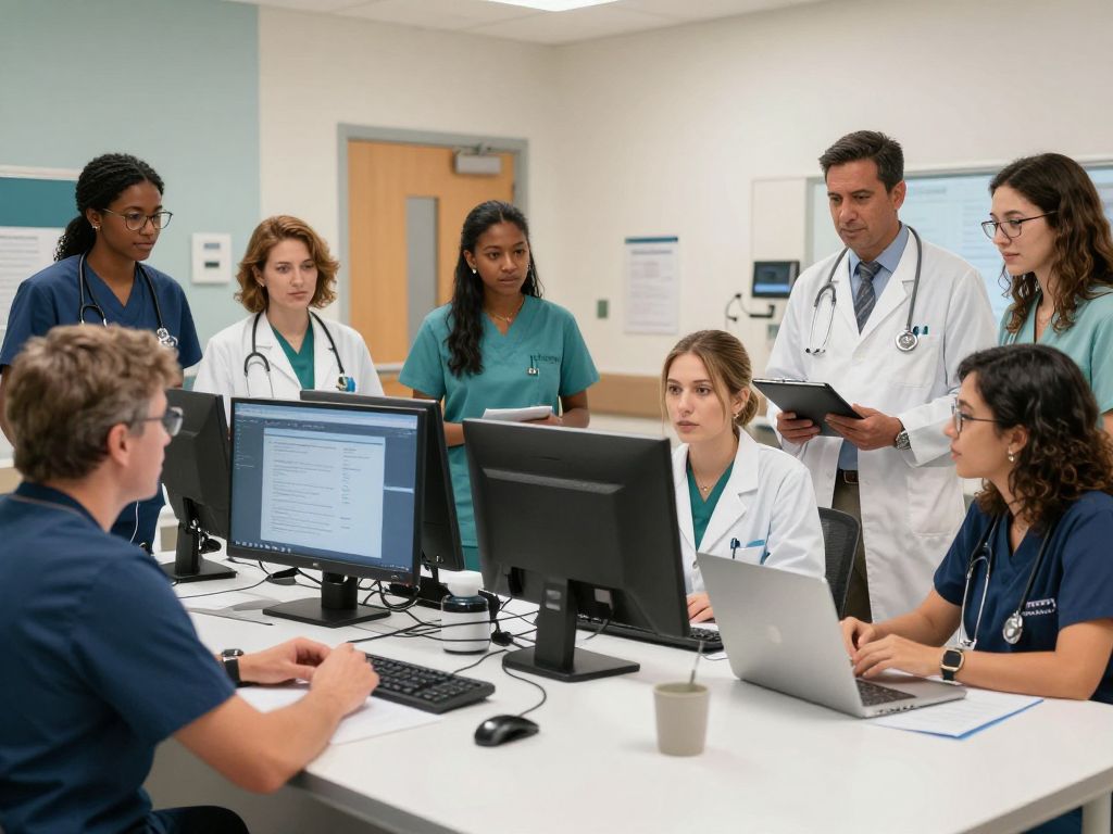 Healthcare professionals collaborating in Arizona's innovative environment