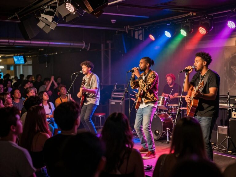 A vibrant live music concert in Phoenix, showcasing local artists.
