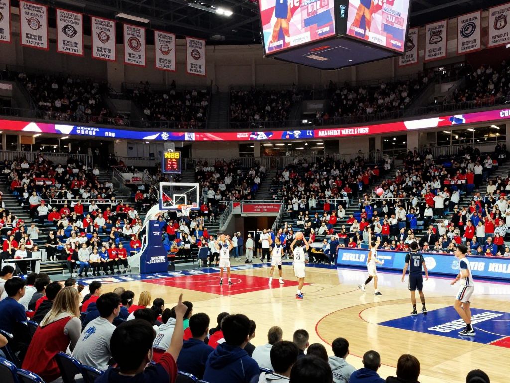 Enthusiastic fans at Arizona State basketball game