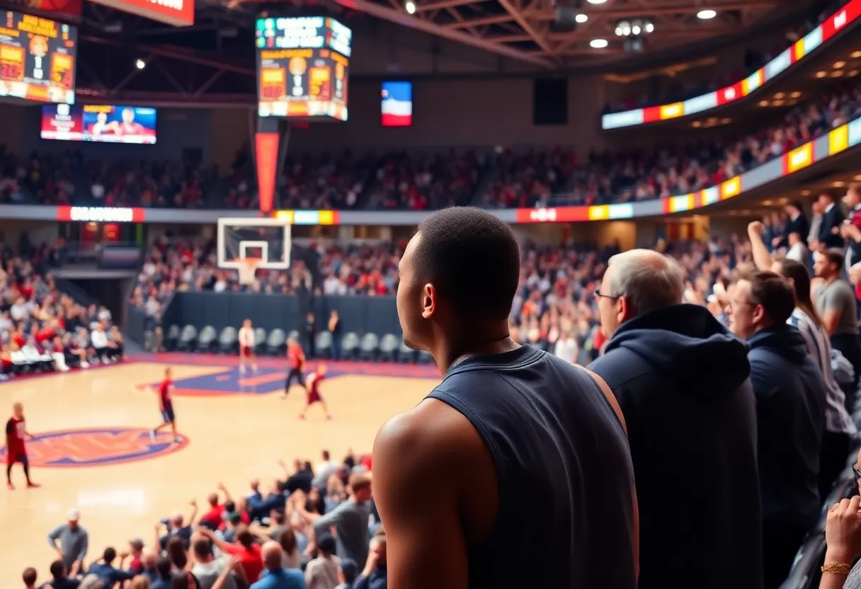 Arizona State basketball team playing at Desert Financial Arena