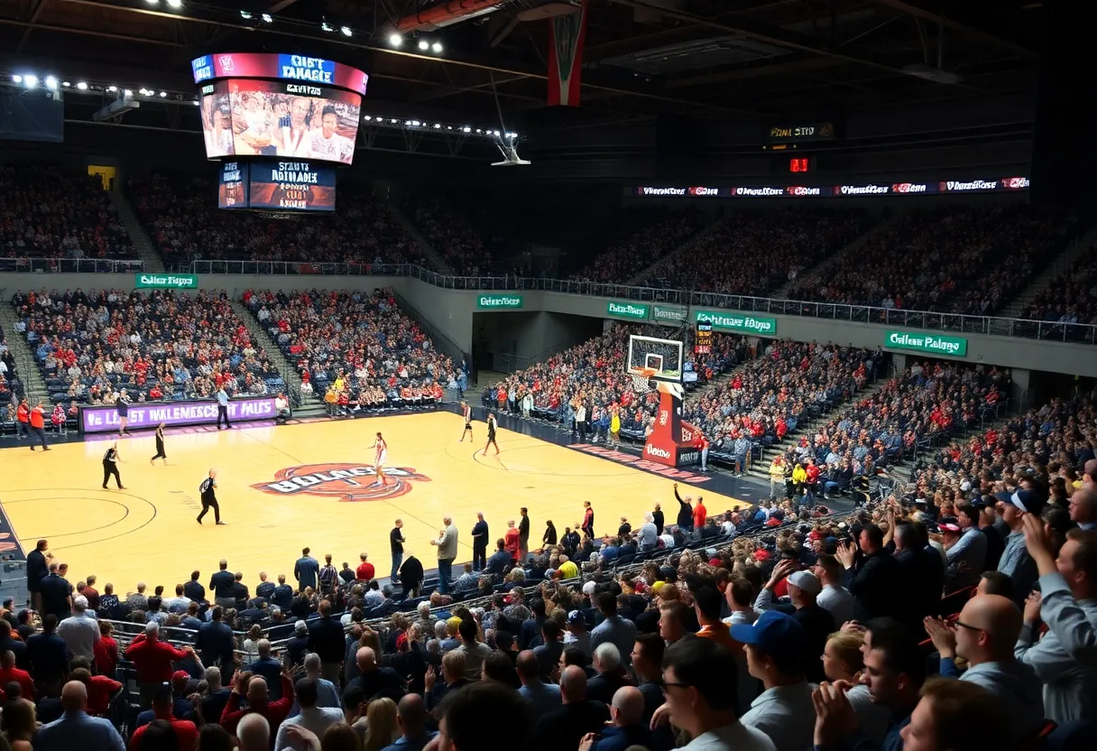 Arizona Wildcats basketball players in action on the court