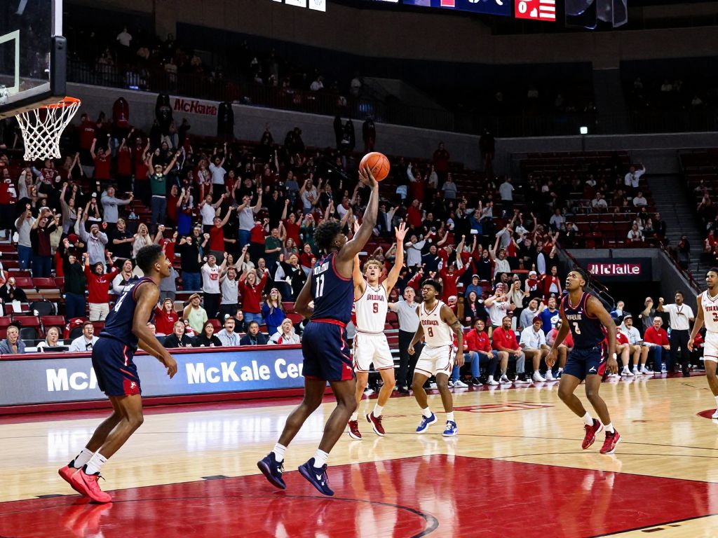 Fans cheering during the Arizona Wildcats basketball game at McKale Center