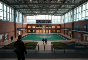 University campus representing accountability and ethics in athletics.