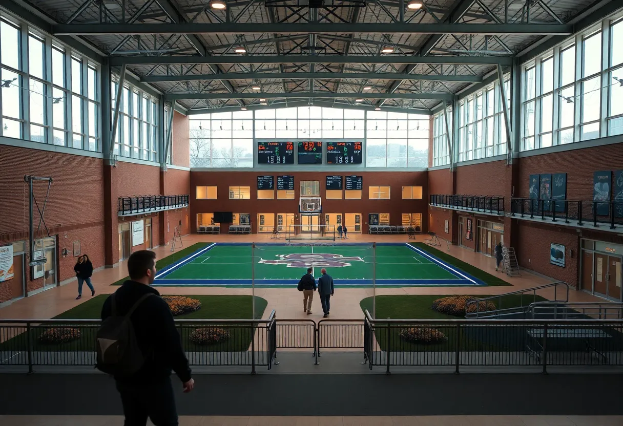 University campus representing accountability and ethics in athletics.