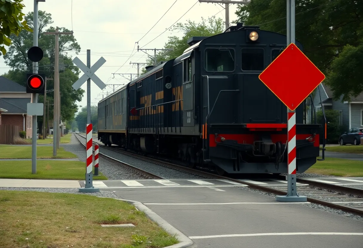 Railroad crossing in Avondale, Arizona